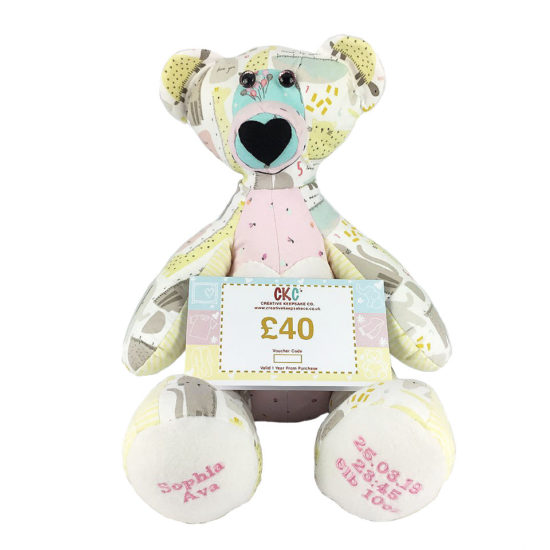 Gift Vouchers Memory Bear Keepsakes Made from Baby Clothes