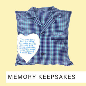 Memory cushion keepsake,memory cushions made from clothing