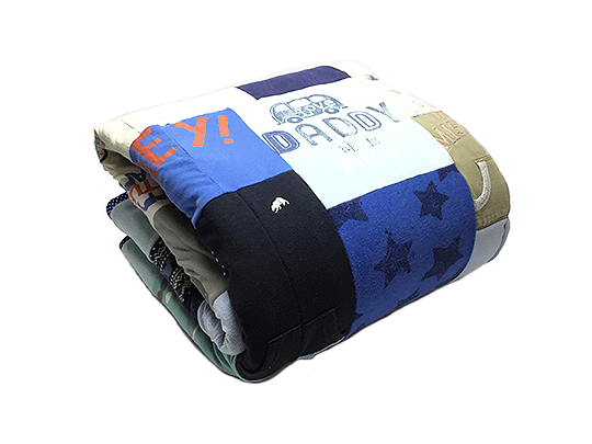 Baby clothes quilt blanket keepsake, keepsake quilt, memory keepsake from clothing