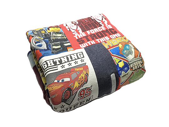 Memory patchwork quilt blanket, quilt made from baby clothes