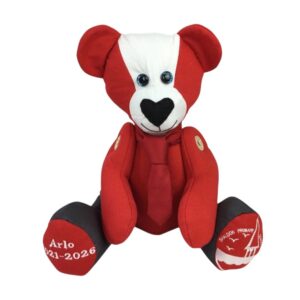 Memory Bear keepsake created from school uniform
