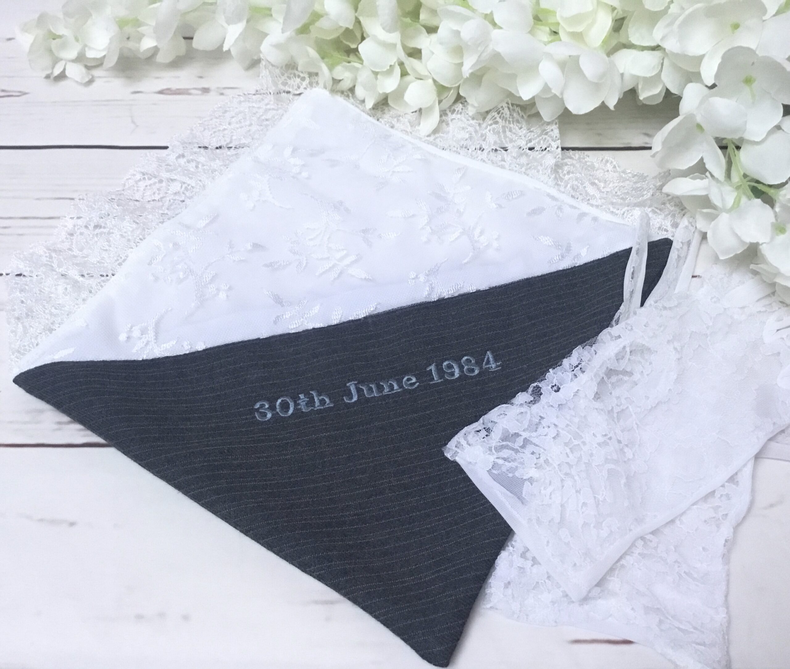 Wedding Dress Handkerchief Keepsake - Image 2